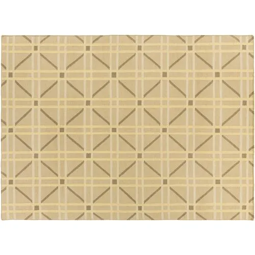 Sheffield Market Rug - Brown/Mustard - Beige - Beige