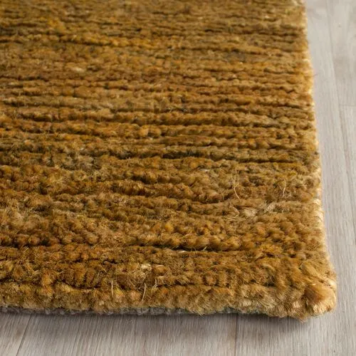 Elton Hemp Rug - Caramel - Brown - Brown