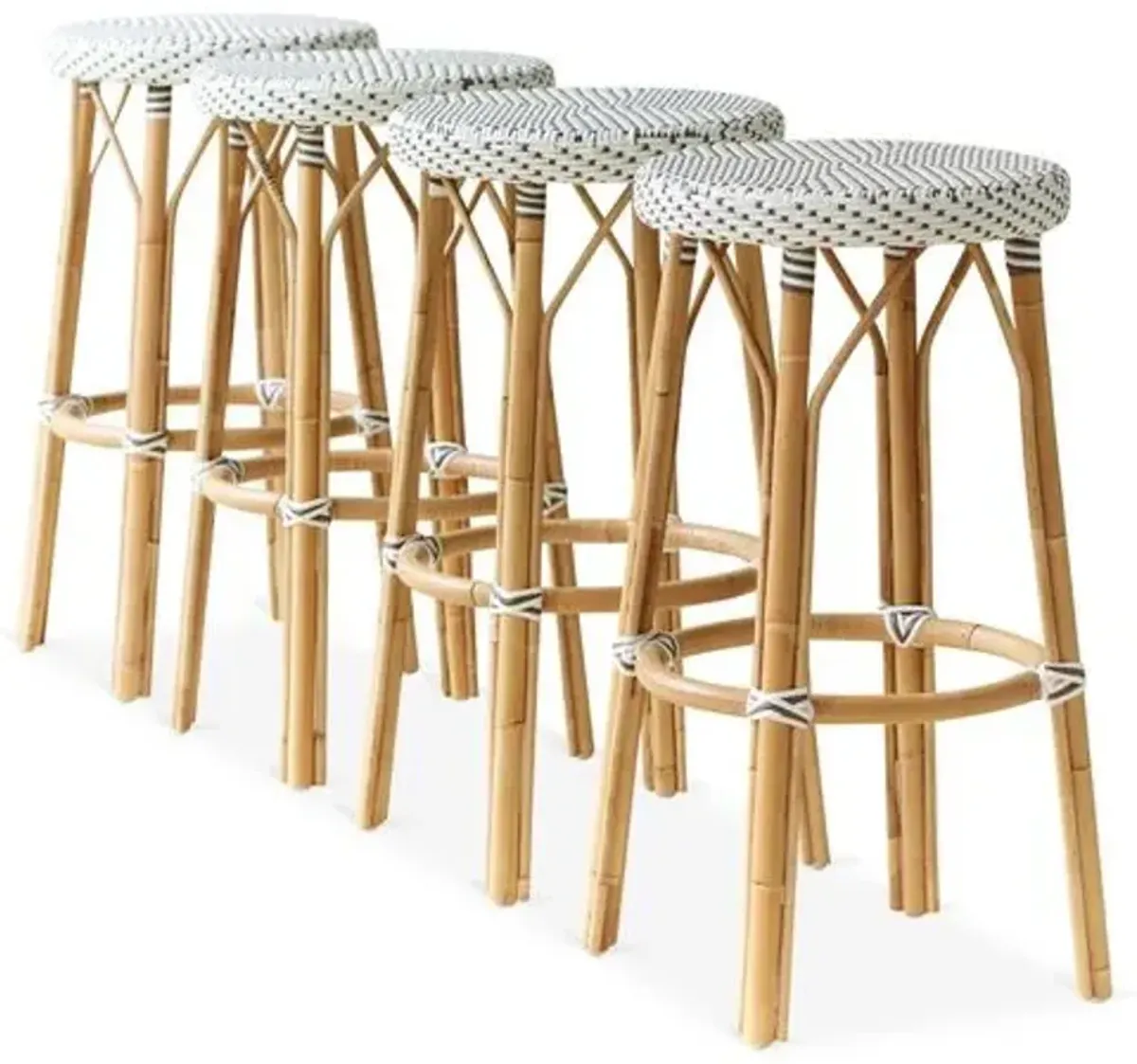 James Barstool - White/Cappuccino - Sika Design