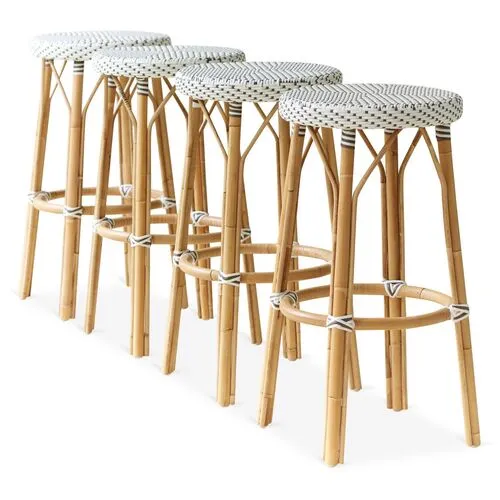 James Barstool - White/Cappuccino - Sika Design