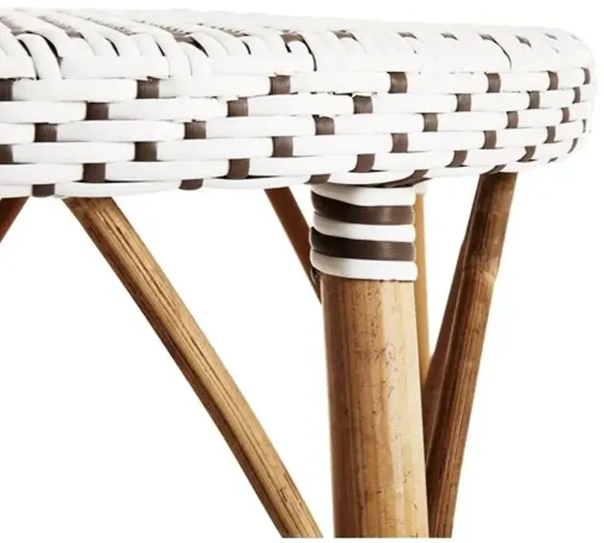 James Barstool - White/Cappuccino - Sika Design