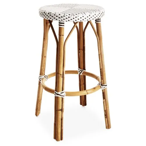 James Barstool - White/Cappuccino - Sika Design