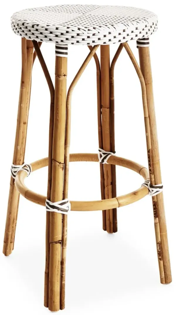 James Barstool - White/Cappuccino - Sika Design