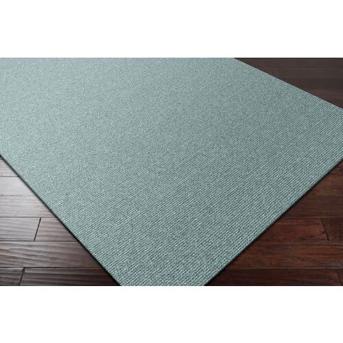 Prescott Rug - Mint - Handcrafted - Gray - Gray