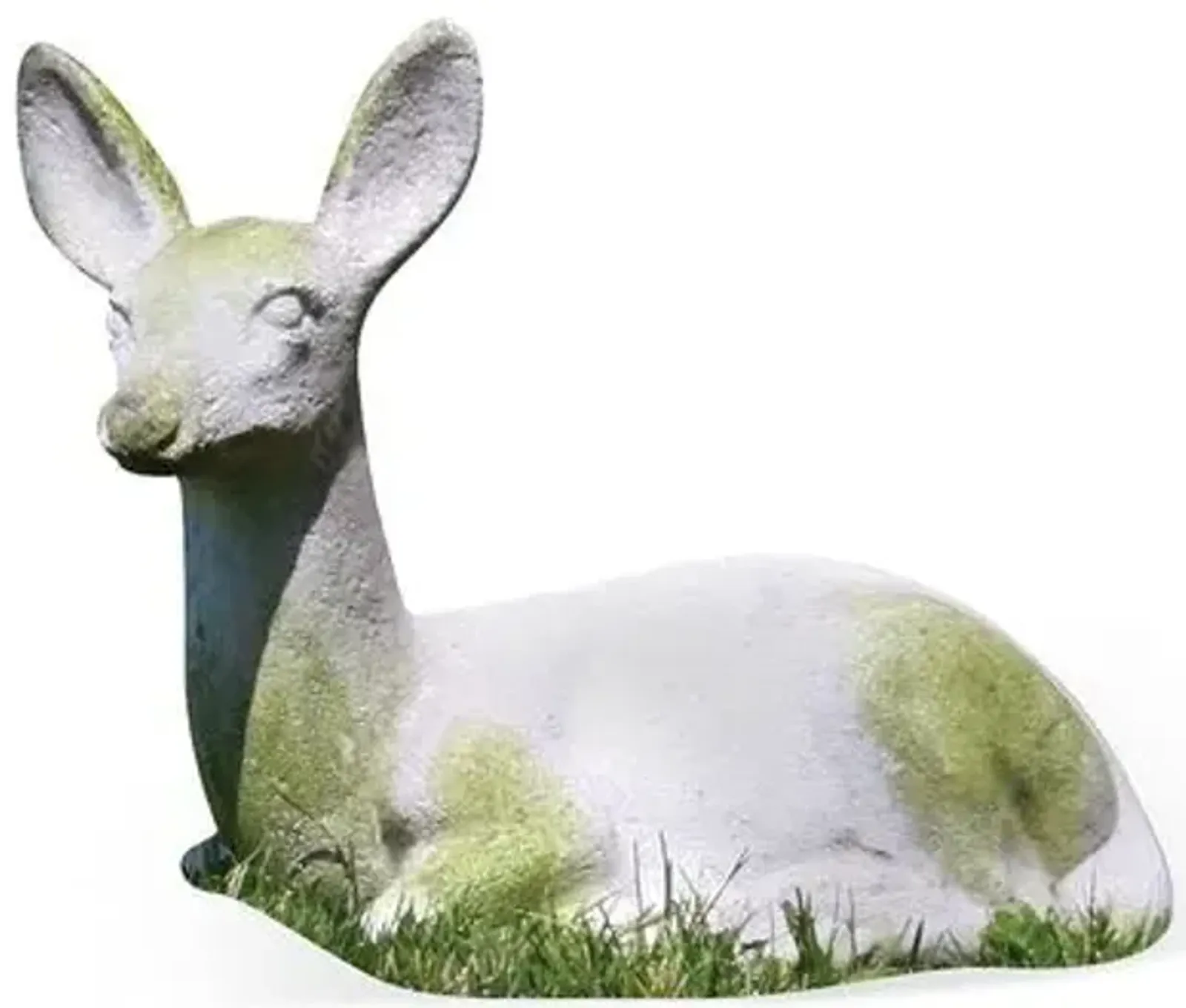 15" Fawn Statue - White