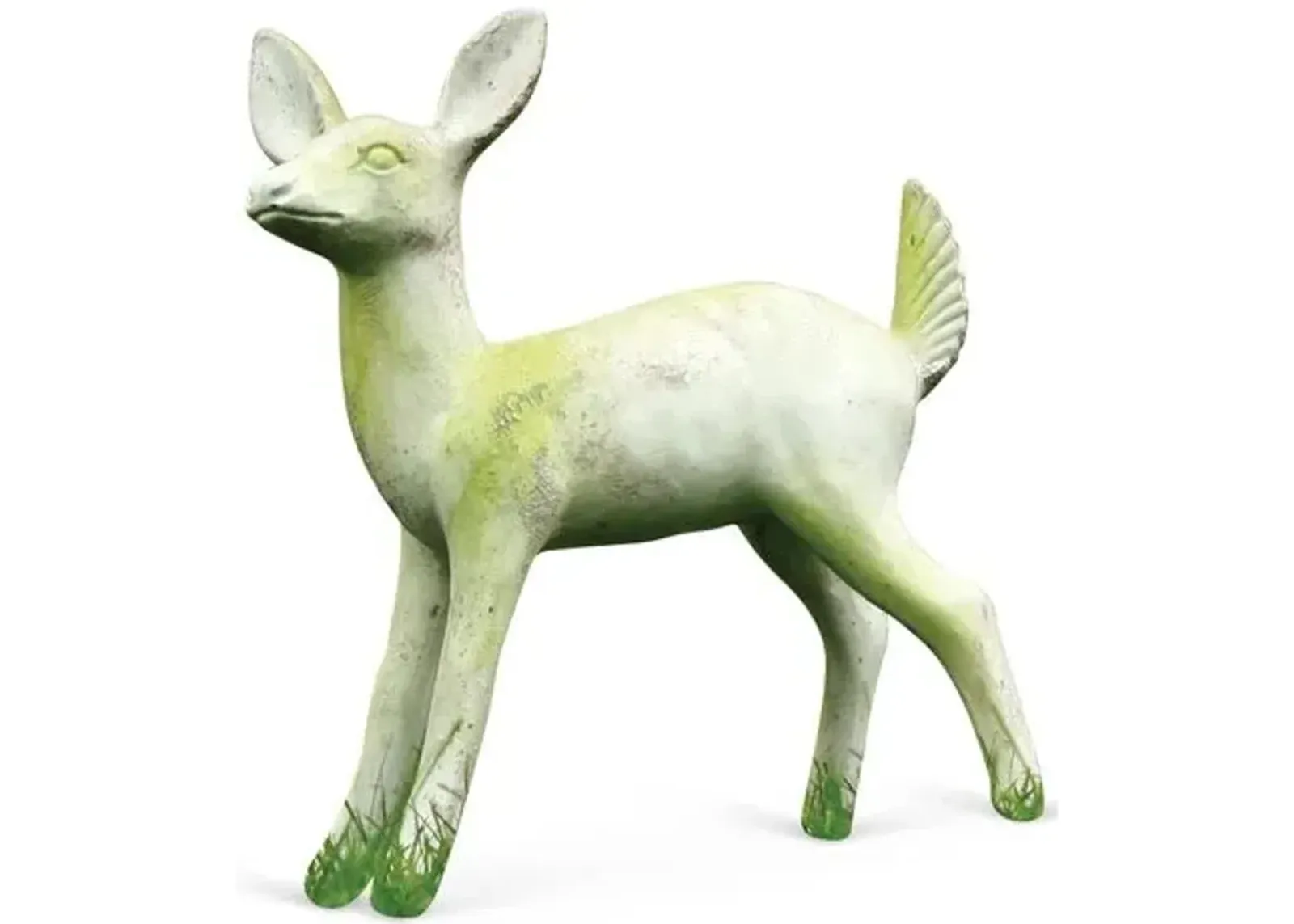 23" Deer Fawn Statue - White - Ivory