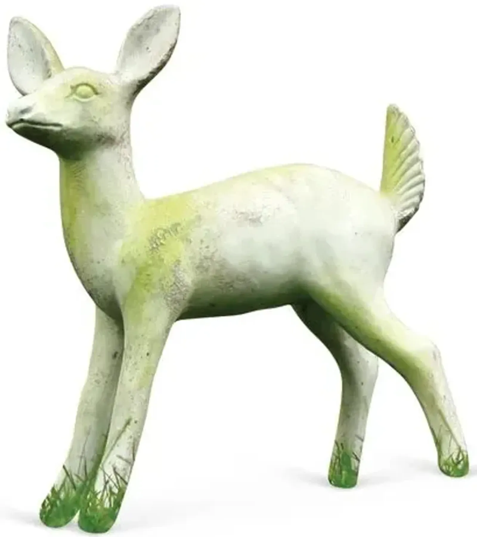 23" Deer Fawn Statue - White - Ivory