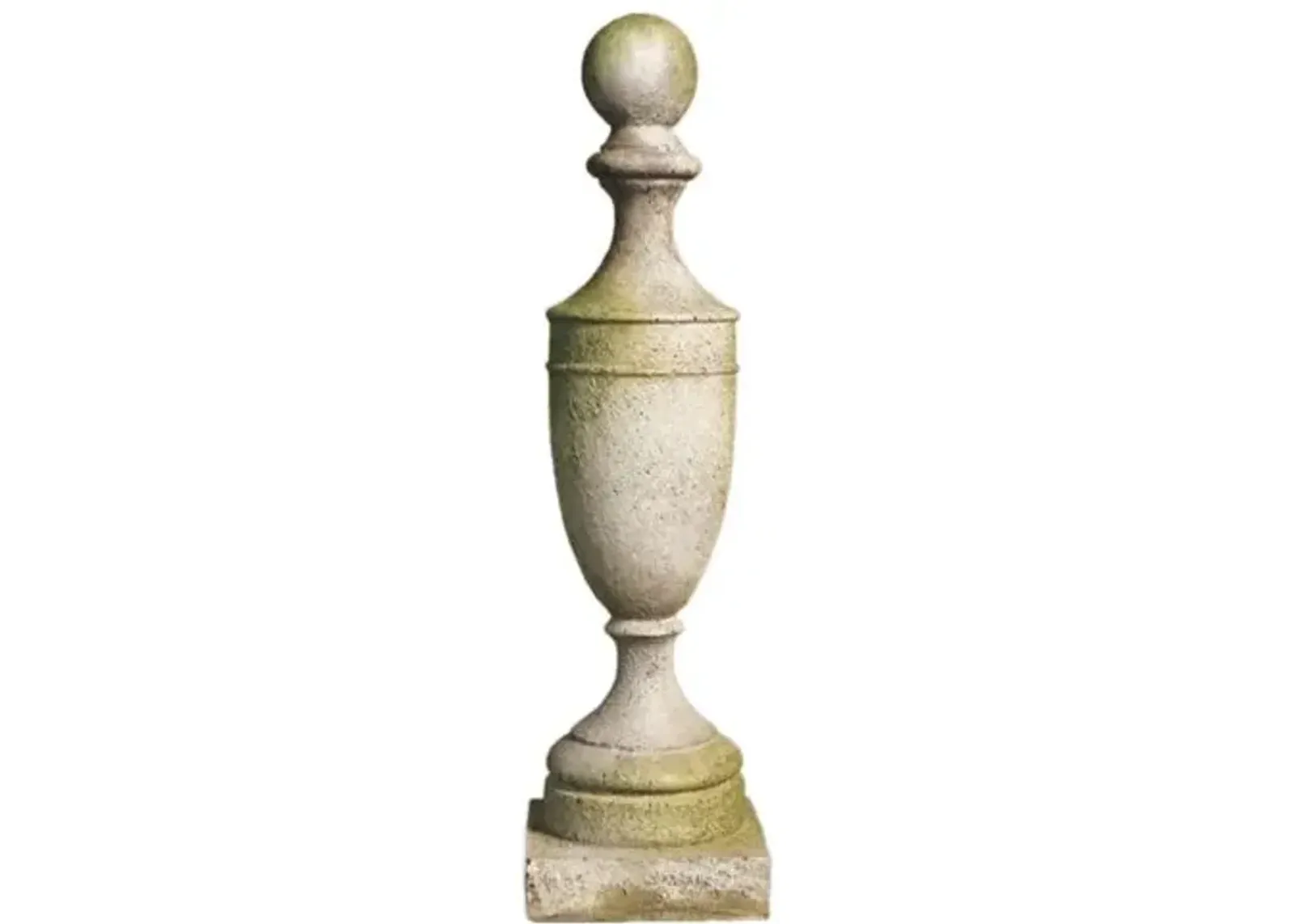 19" Baldwin Outdoor Finial - White - Beige