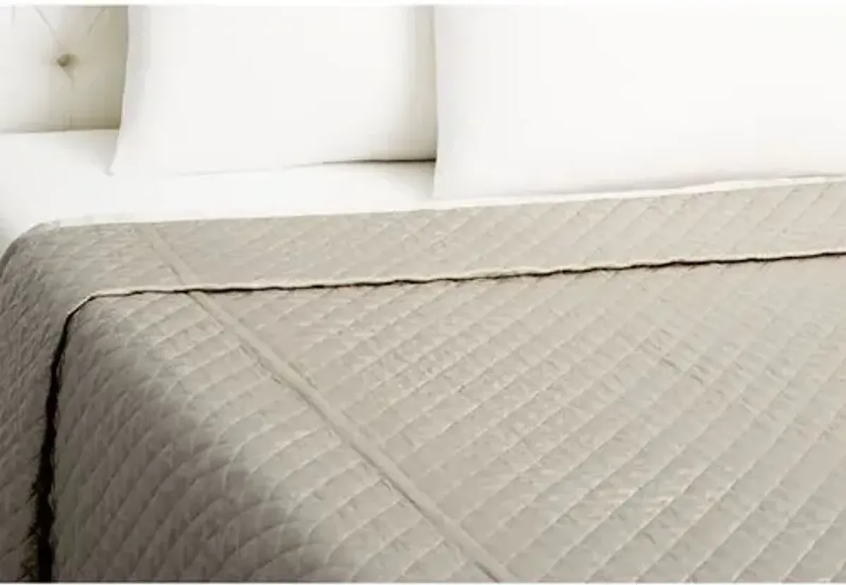 Quilted Coverlet - Smoke - Kumi Kookoon - Gray