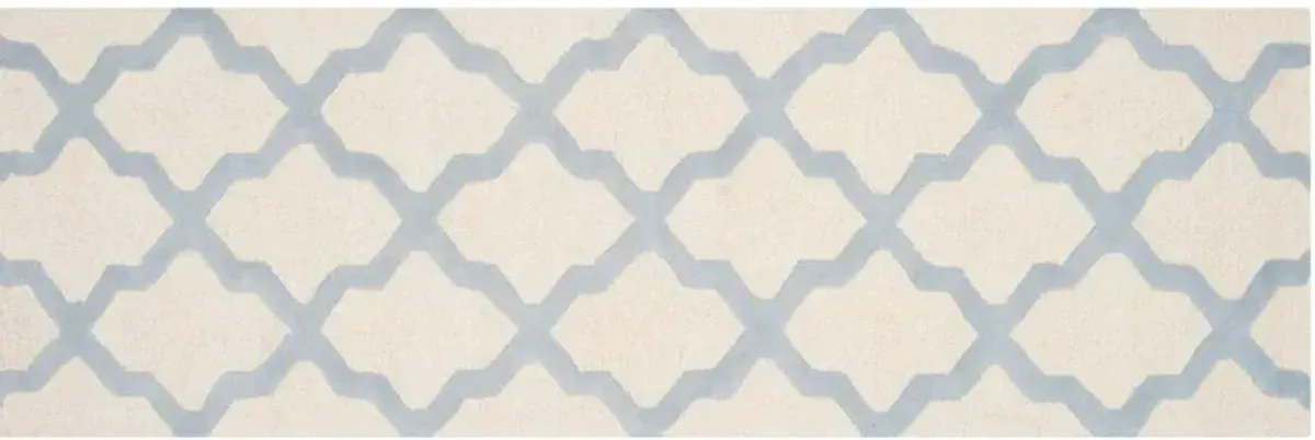 Mulberry Rug, Ivory/Blue