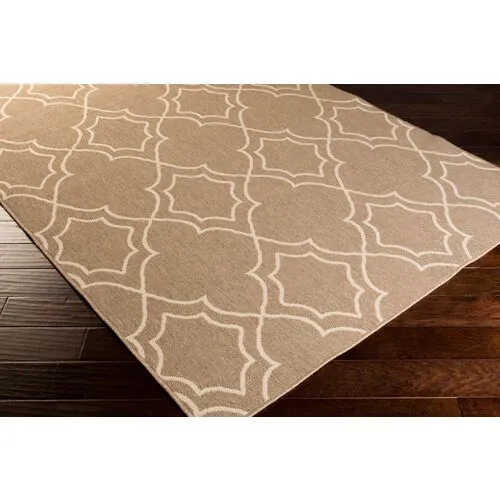 Liza Outdoor Rug - Taupe - Gray - Gray