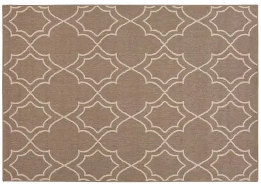 Liza Outdoor Rug - Taupe - Gray - Gray