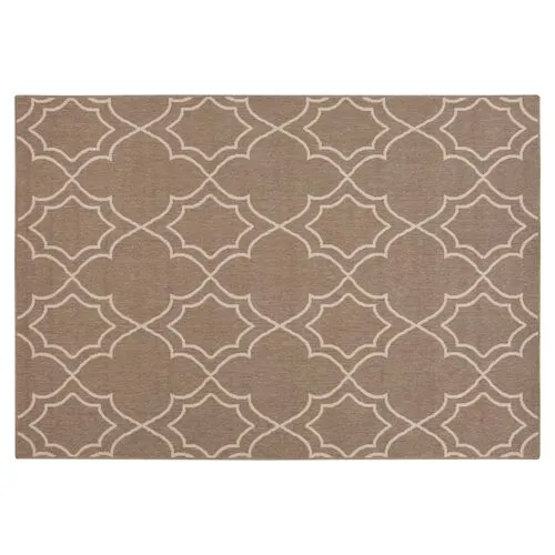 Liza Outdoor Rug - Taupe - Gray - Gray