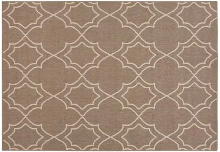 Liza Outdoor Rug - Taupe - Gray - Gray