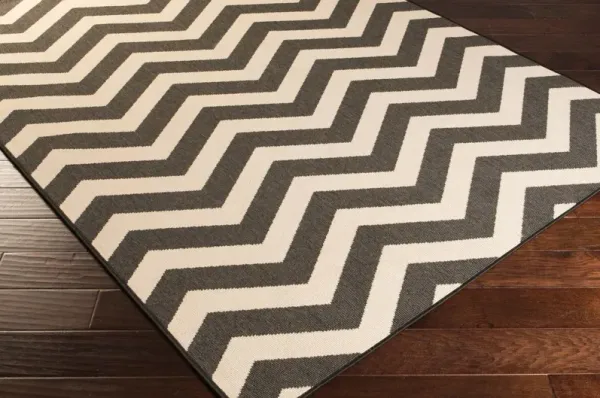 Chevron Outdoor Rug, Green