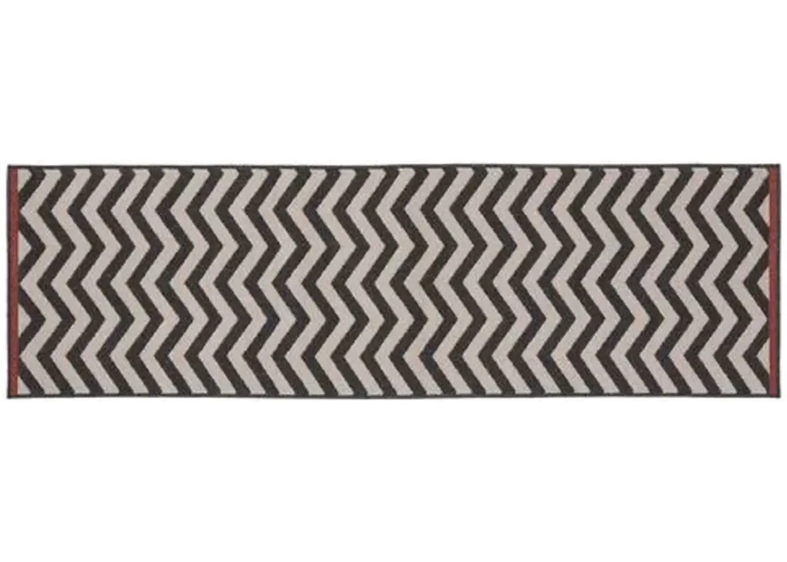 Chevron Outdoor Rug - Green - Gray - Gray