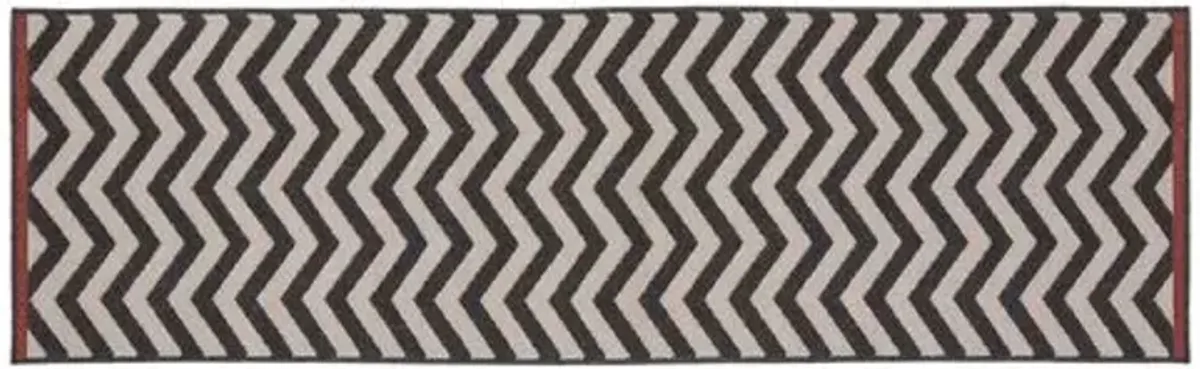 Chevron Outdoor Rug - Green - Gray - Gray