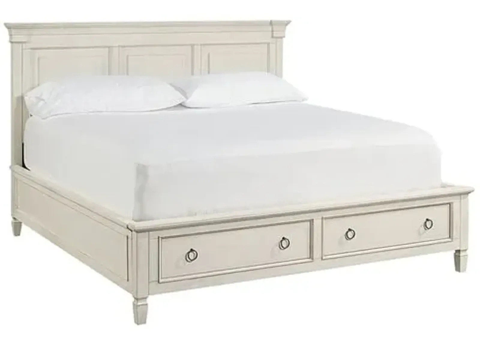 Summer Hill Storage Bed - Cream - Ivory