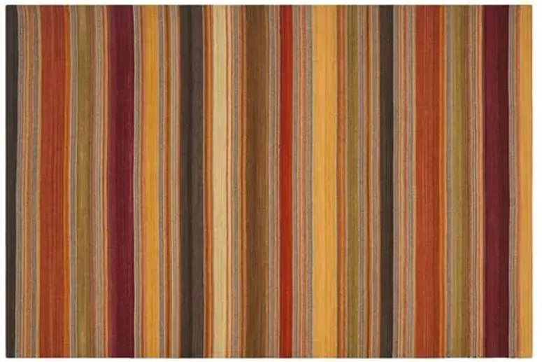 Sobral Flat-Weave Rug - Gold - Brown - Brown