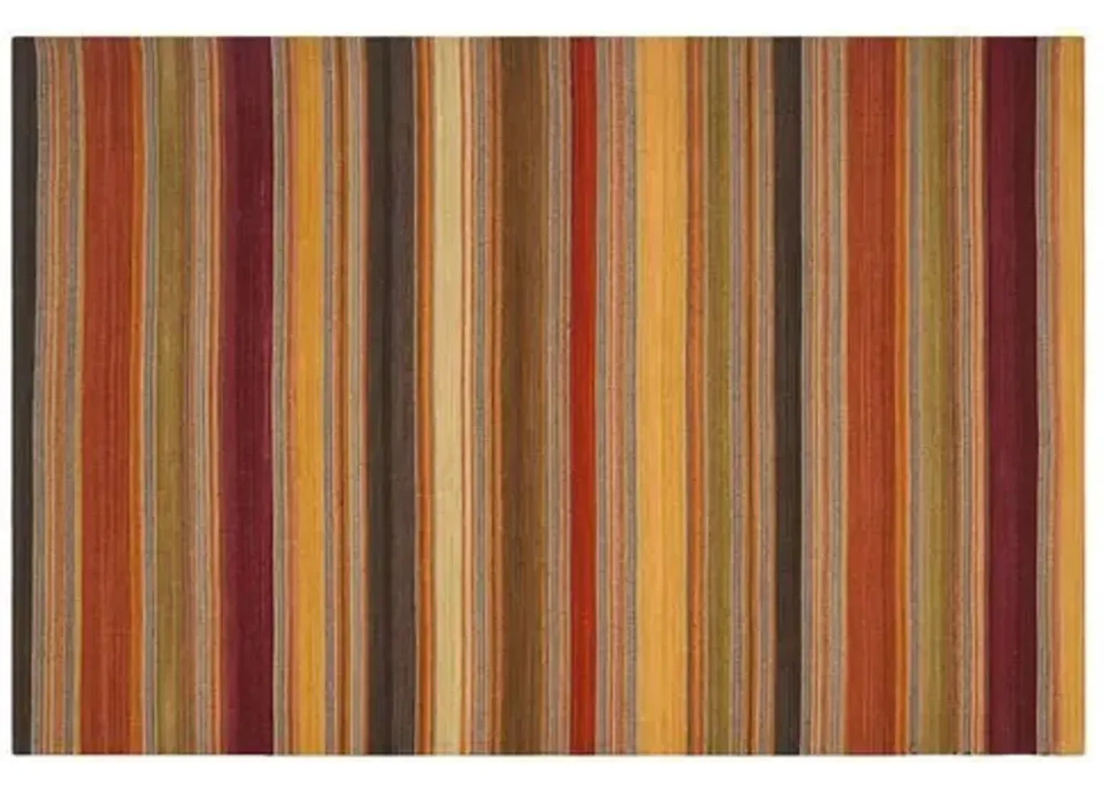 Sobral Flat-Weave Rug - Gold - Brown - Brown