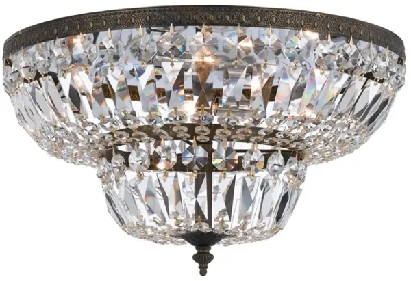 Richmond 4-Light Flush Mount - Bronze - Crystorama - Brown