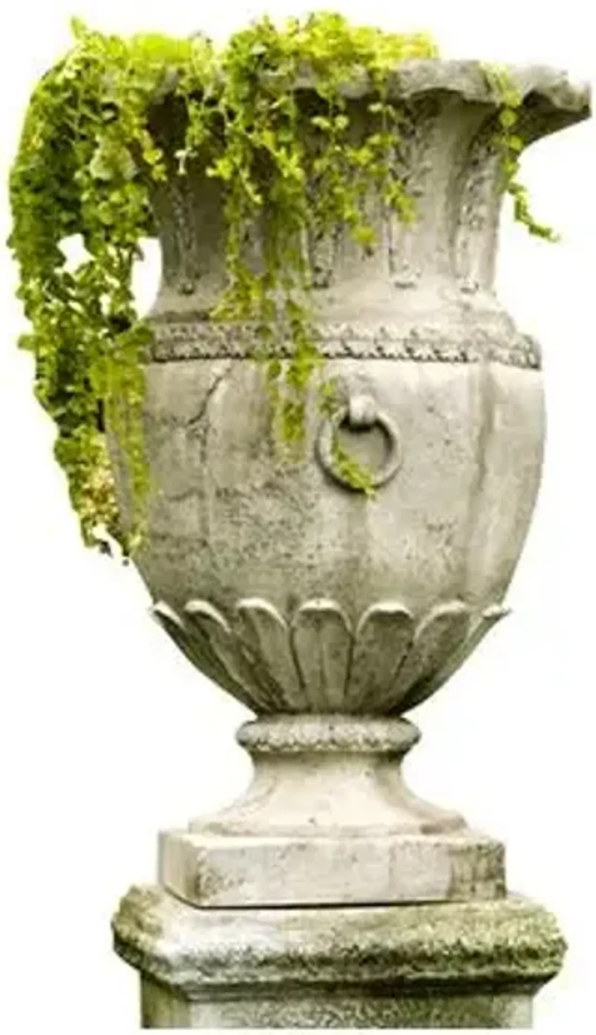 30" Appian Outdoor Vessel - Cathedral White - Beige