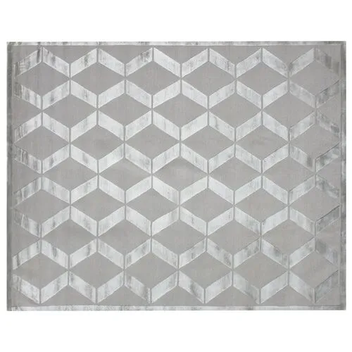 Metro Velvet Rug - Silver Gray - Exquisite Rugs - Gray