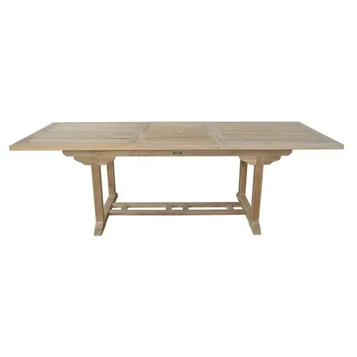 Bahama Outdoor Teak Extension Dining Table - Natural