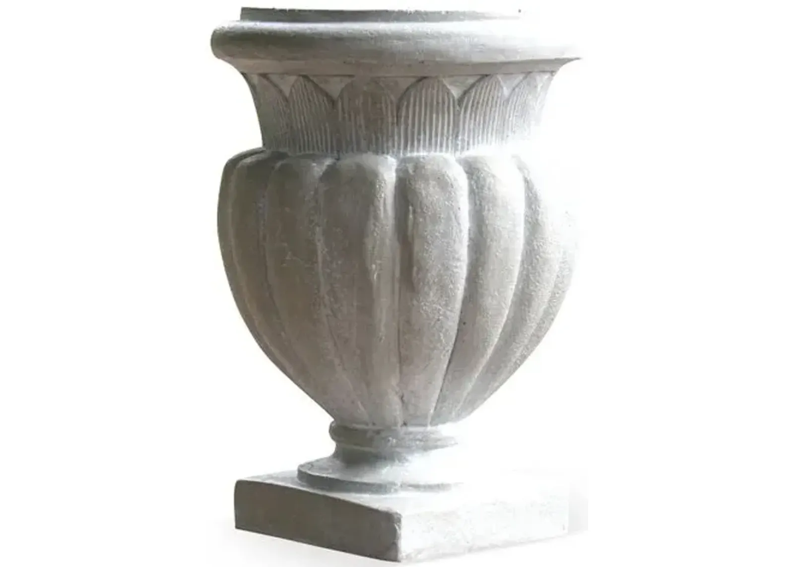 20" Stadium Outdoor Urn - Cathedral White