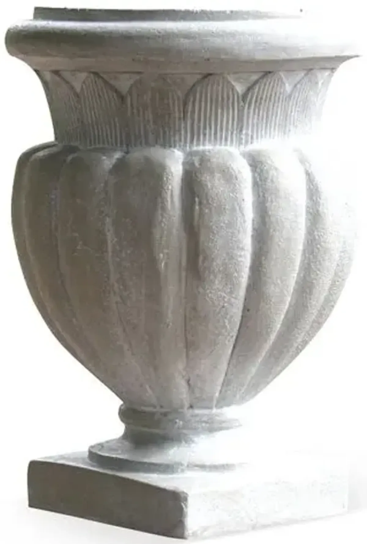 20" Stadium Outdoor Urn - Cathedral White