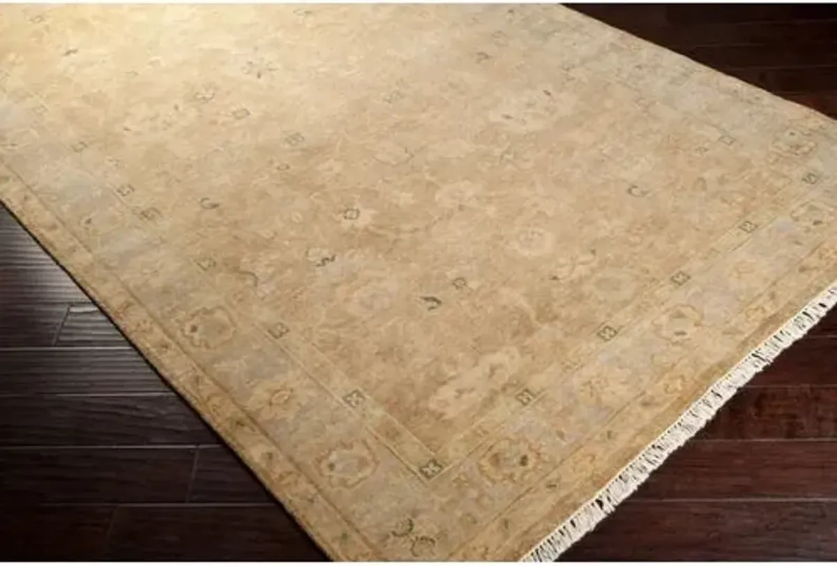 Shawn Rug - Moss - Handcrafted - Beige - Beige