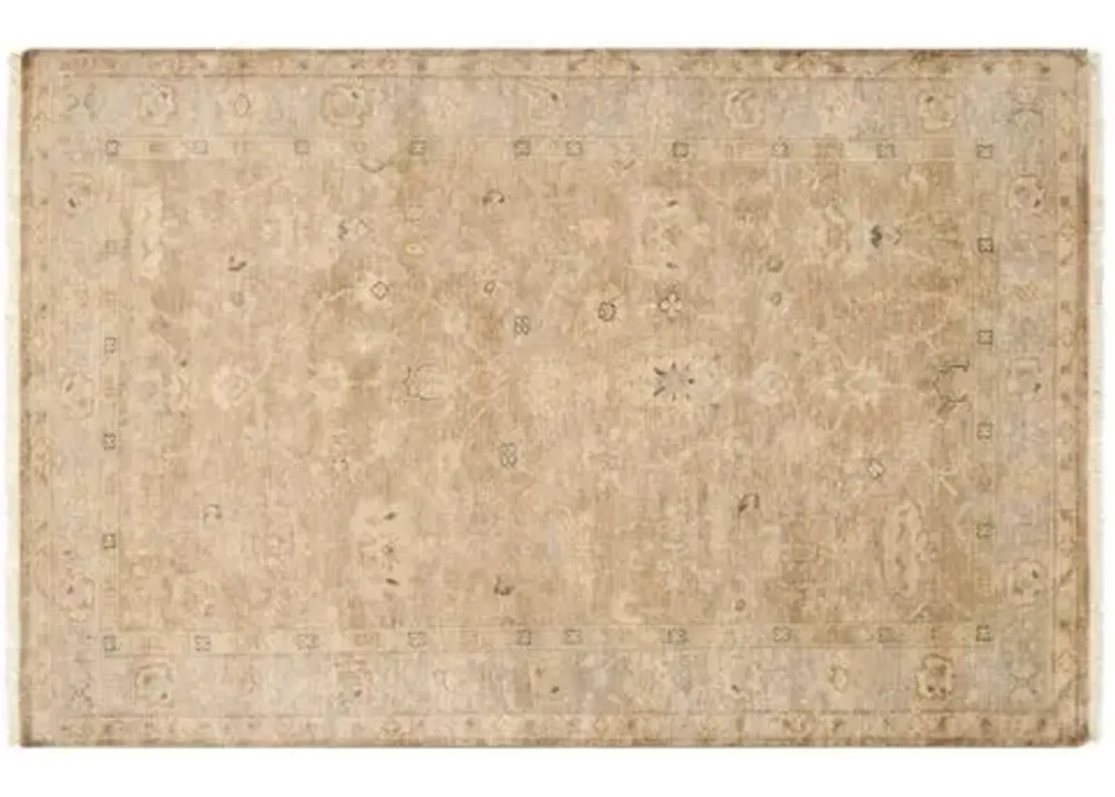 Shawn Rug - Moss - Handcrafted - Beige - Beige