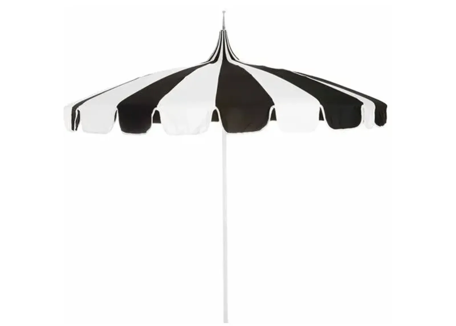 Pagoda Patio Umbrella - Black/White