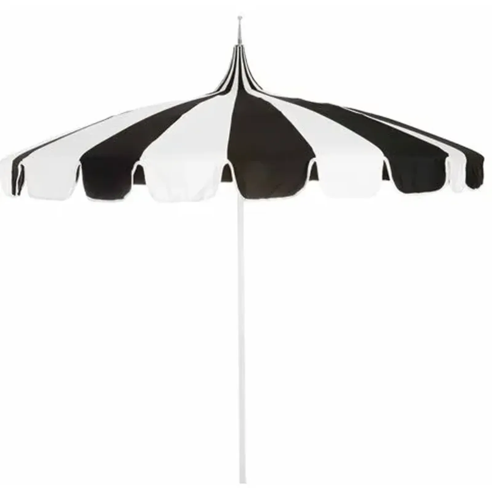 Pagoda Patio Umbrella - Black/White