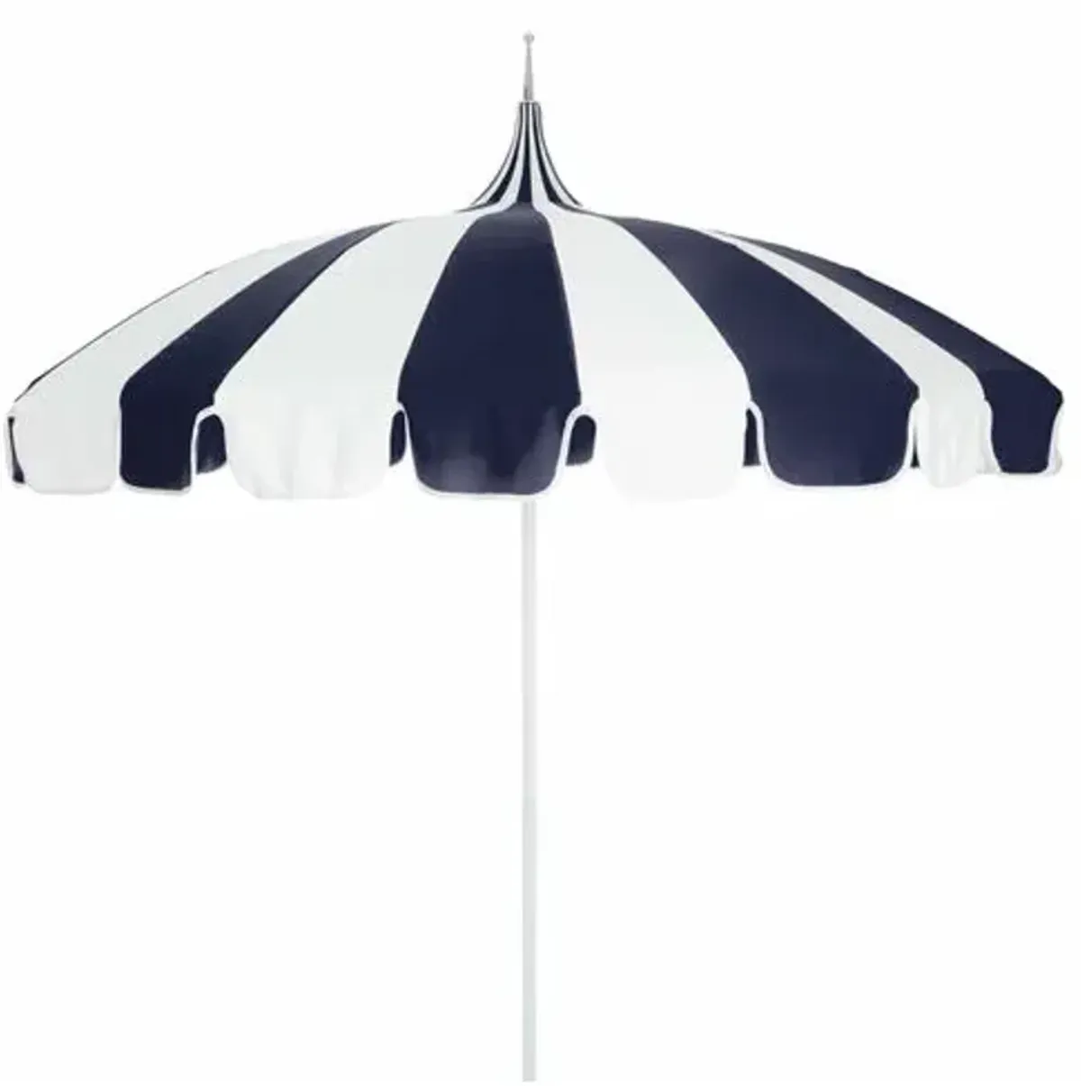 Pagoda Patio Umbrella - Navy/White - Blue