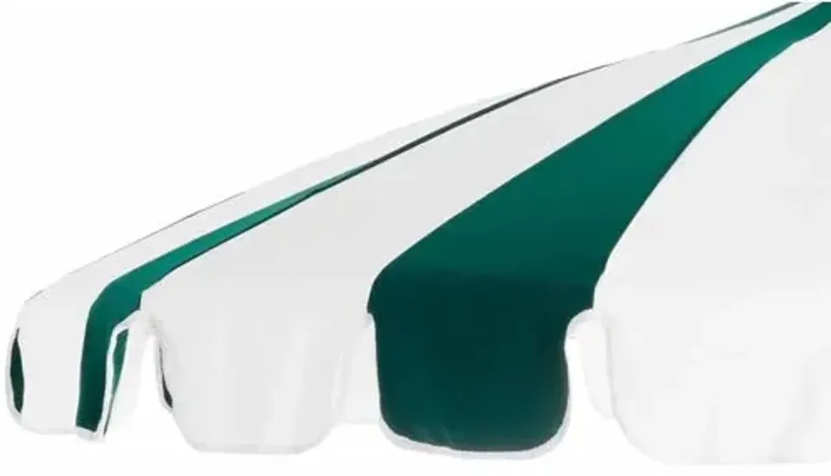 Aya Pagoda Two-Tone Patio Umbrella - Sunbrella - Green