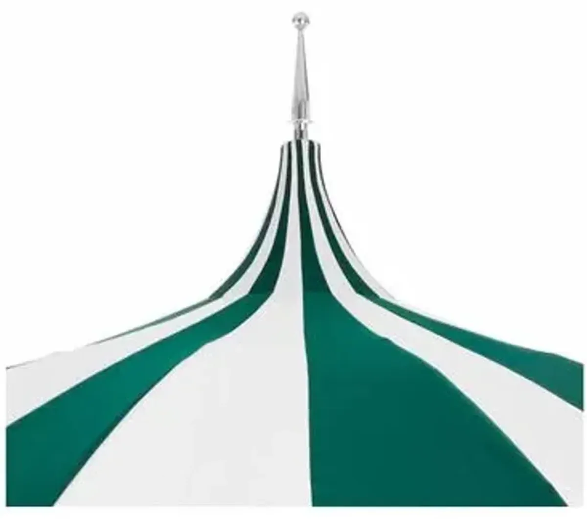 Pagoda Patio Umbrella - Green/White