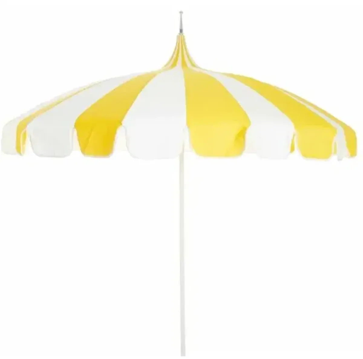 Pagoda Patio Umbrella - Yellow/White