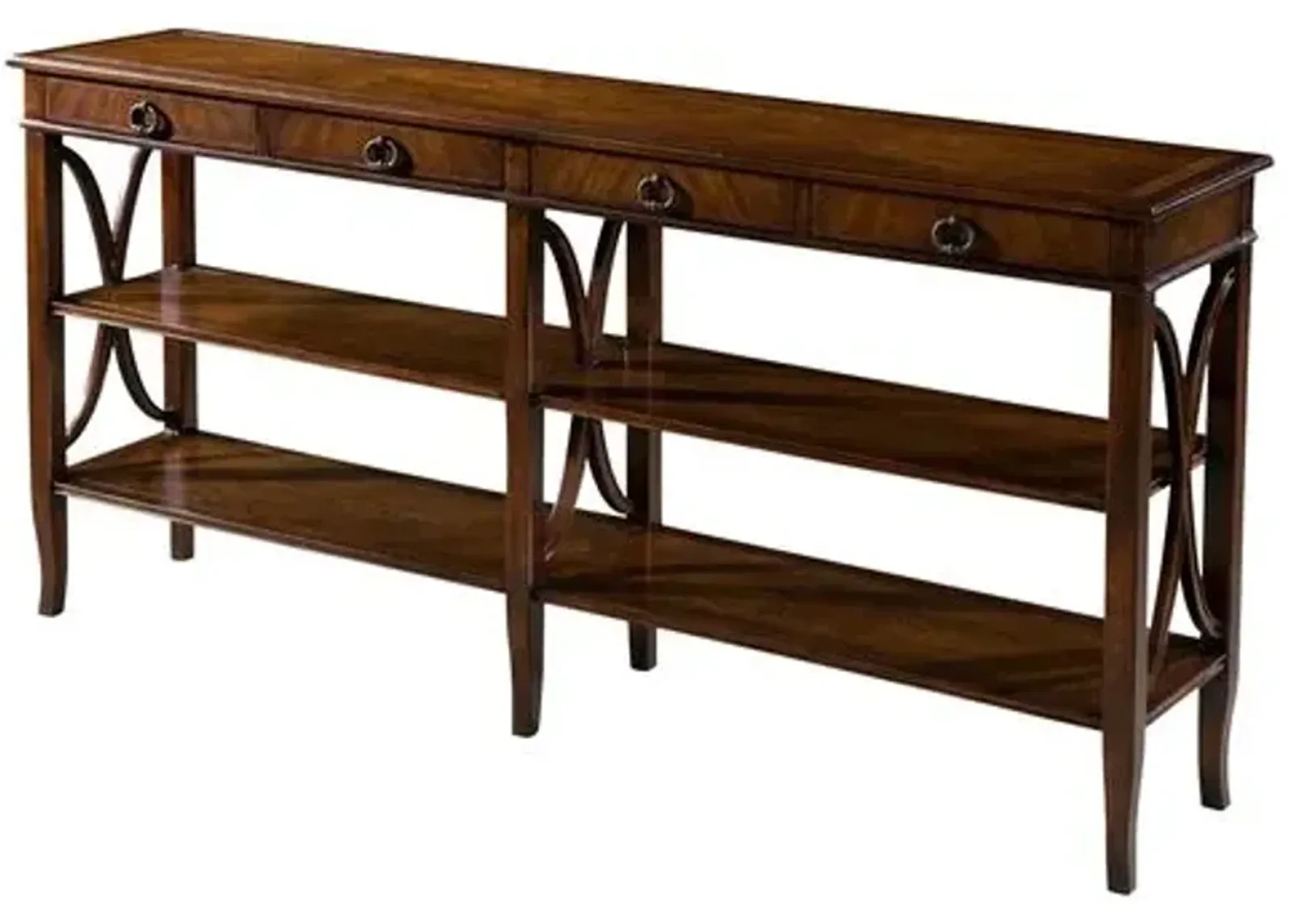 Trocadéro 72" Shelved Console - Brown - Theodore Alexander