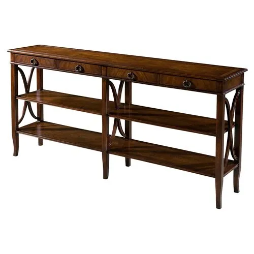 Trocadéro 72" Shelved Console - Brown - Theodore Alexander