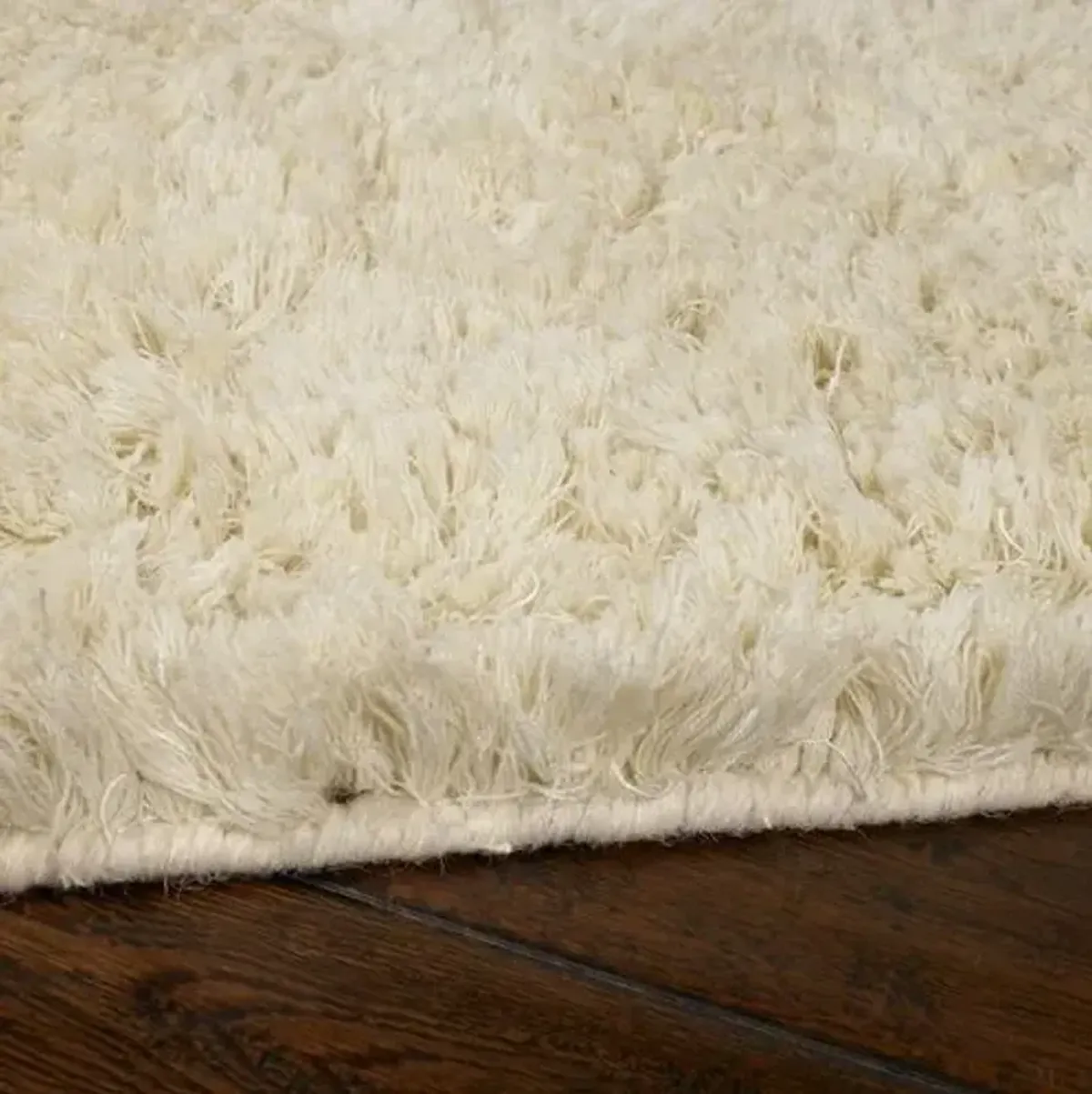 Teagan Shag Rug - Winter White - Ivory - Ivory