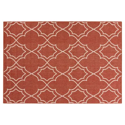 Liza Outdoor Rug - Cherry - Red - Red