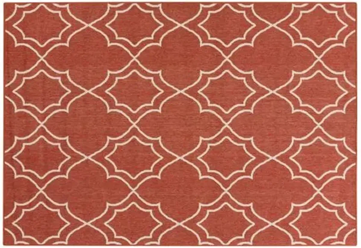 Liza Outdoor Rug - Cherry - Red - Red