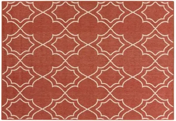 Liza Outdoor Rug - Cherry - Red - Red