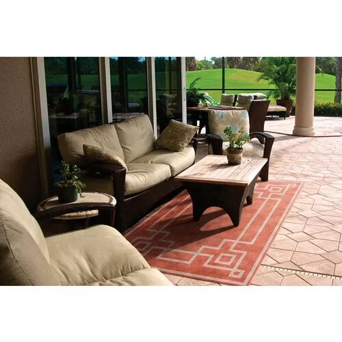 Richmond Outdoor Rug - Red - Red