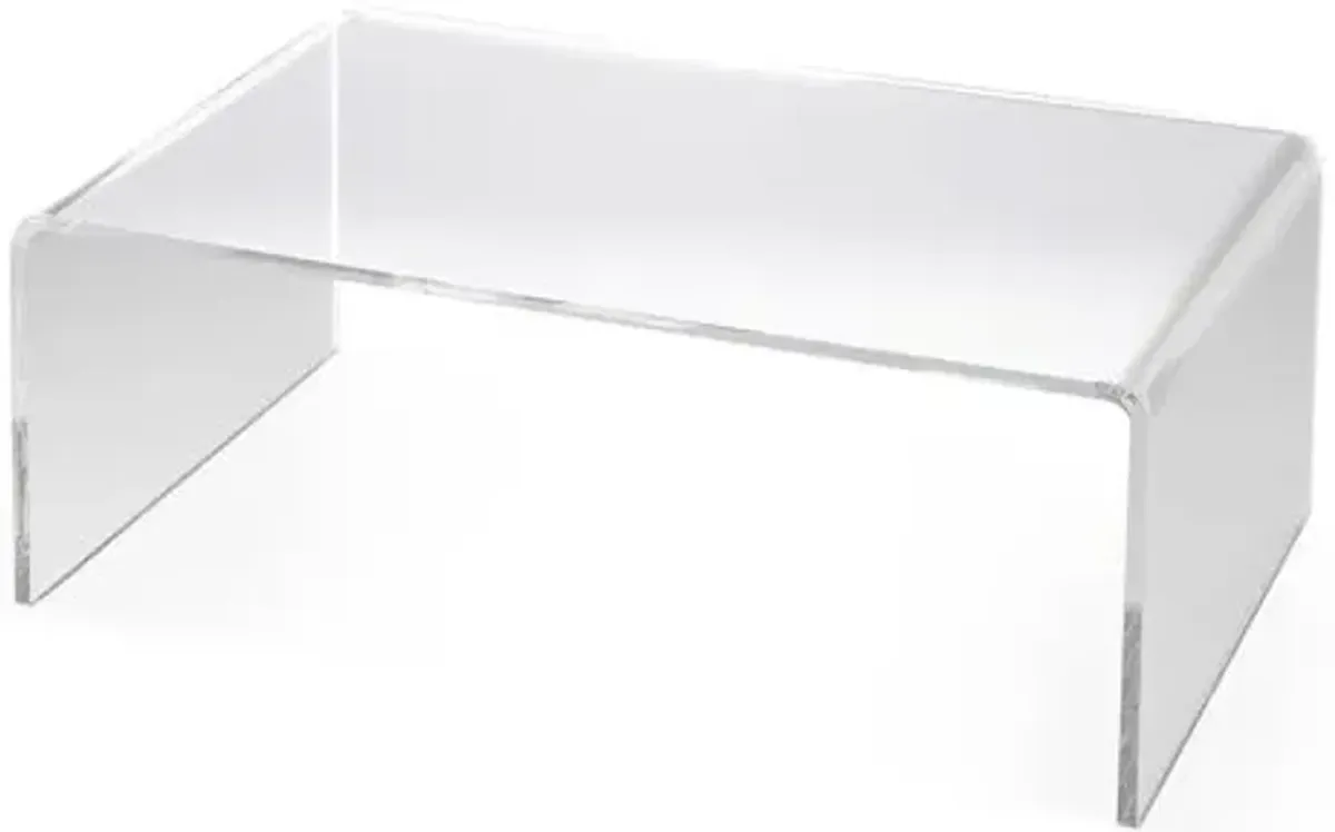 Milly Waterfall Coffee Table - Acrylic - Clear