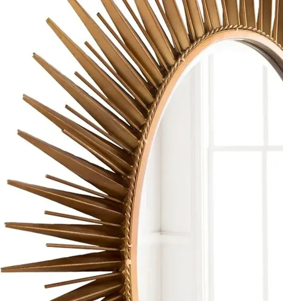 Oval Starburst Wall Mirror