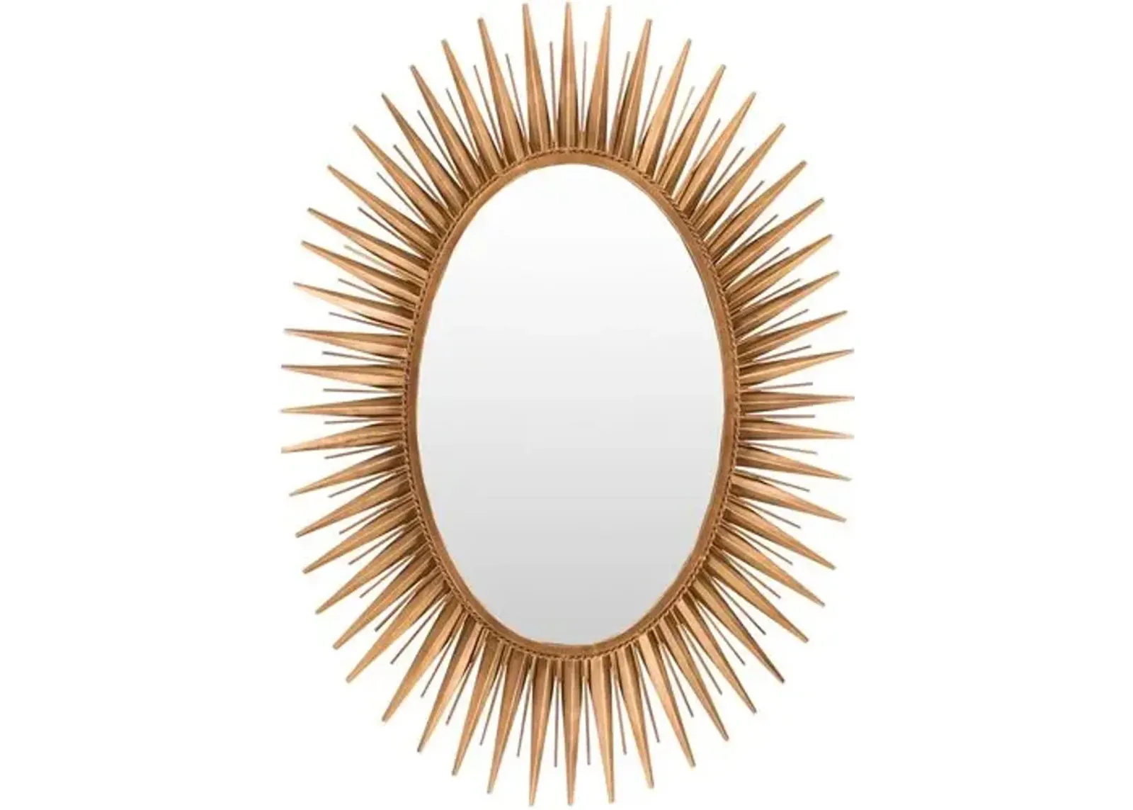 Oval Starburst Wall Mirror