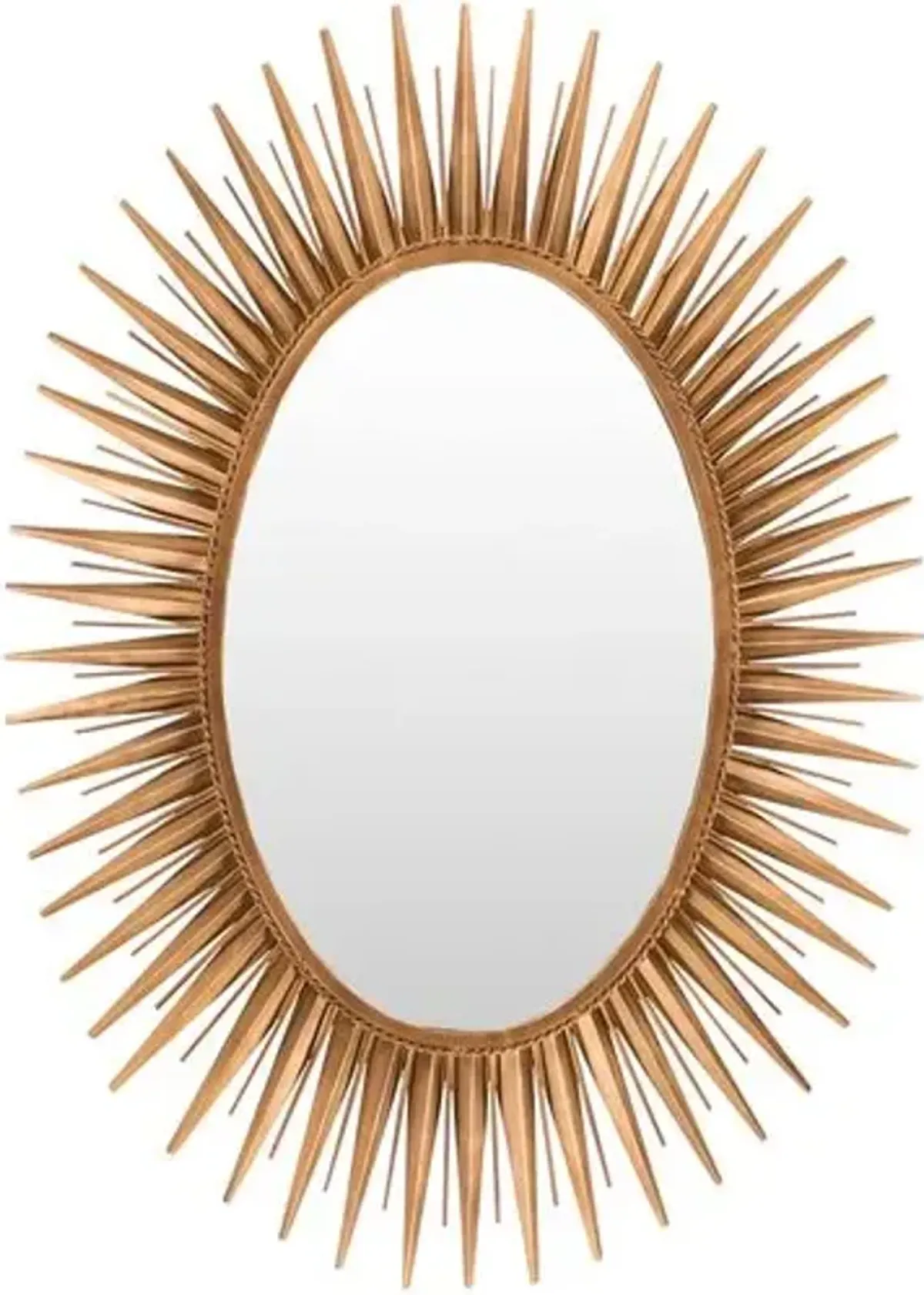 Oval Starburst Wall Mirror