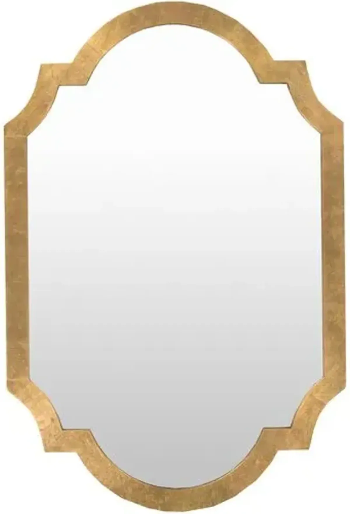 Quatrefoil Oversize Mirror - Gold - White